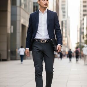 Goyard Black and Gold Belt Bag